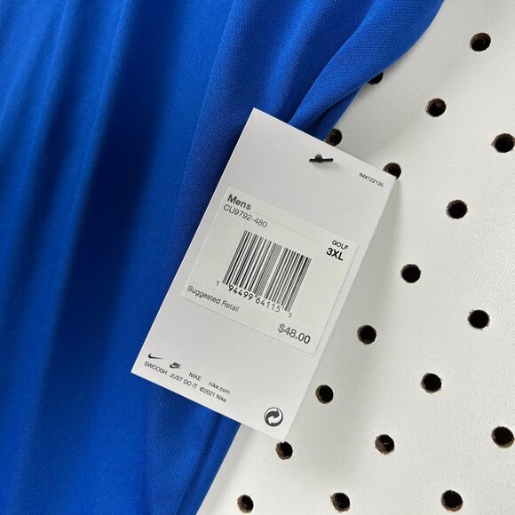 Nike 1 Cent Memphis Tigers Polo 3XL NWT Blue Basketball Penny Hardaway Coach - Picture 5 of 6